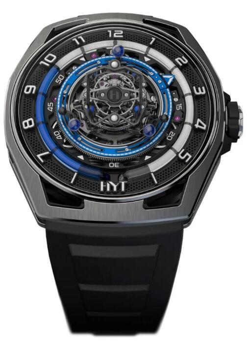 HYT H03068-A Conical Tourbillon Titanium Blue Replica watch